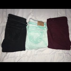 Hollister colored jeans. Size 1R.